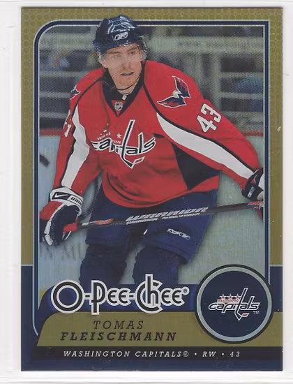 2008-09 O-Pee-Chee Gold #95 Tomas Fleischmann (10-X137-CAPITALS)