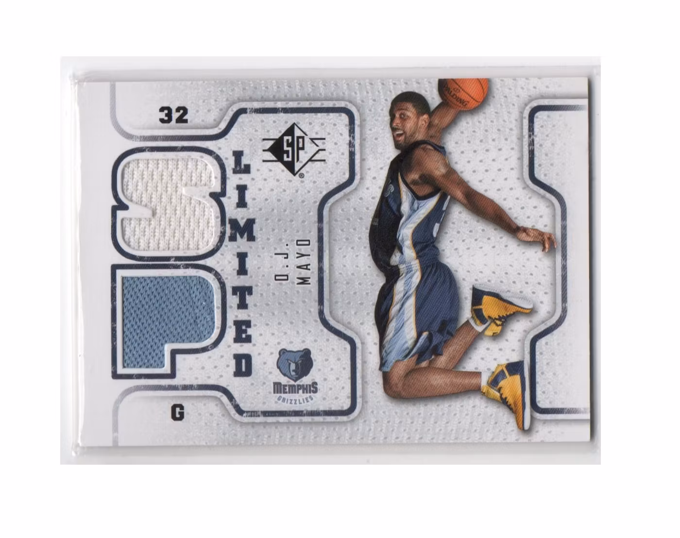 2008-09 SP Authentic Limited Memorabilia #SPLOM O.J. Mayo (30-X244-NBAGRIZZLIES)