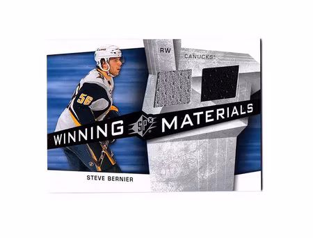 2008-09 SPx Winning Materials #WMSB Steve Bernier (25-X17-CANUCKS)