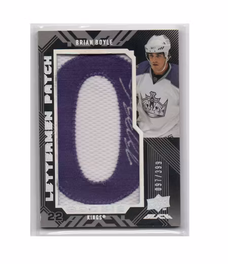 2008-09 UD Black #51 Brian Boyle AU RC (60-X178-NHLKINGS)