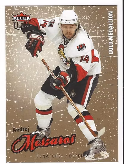2008-09 Ultra Gold Medallion #61 Andrej Meszaros (10-X113-SENATORS)