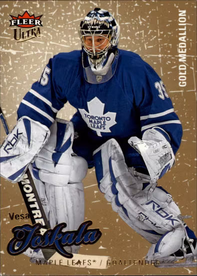 2008-09 Ultra Gold Medallion #90 Vesa Toskala (10-X65-MAPLE LEAFS)