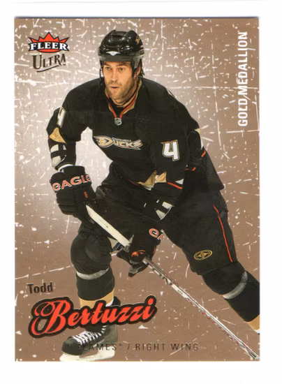 2008-09 Ultra Gold Medallion #114 Todd Bertuzzi (10-X50-FLAMES)