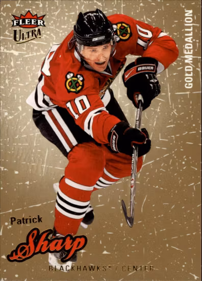2008-09 Ultra Gold Medallion #119 Patrick Sharp (10-X5-BLACKHAWKS)