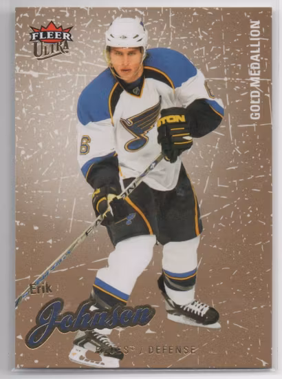 2008-09 Ultra Gold Medallion #190 Erik Johnson (10-X136-BLUES)
