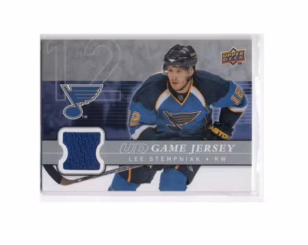 2008-09 Upper Deck Game Jerseys #GJLS Lee Stempniak (25-X258-BLUES)