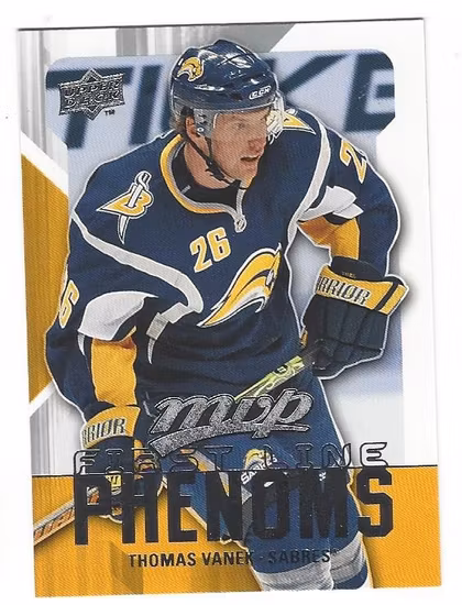 2008-09 Upper Deck MVP First Line Phenoms #FL14 Thomas Vanek (10-165x3-SABRES)