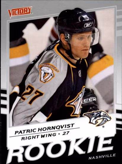 2008-09 Upper Deck Victory #329 Patric Hornqvist RC (10-X298-PREDATORS)