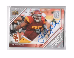 2009 Upper Deck Draft Edition Autographs Silver #49 Fili Moala (30-X241-NFLCOLTS)