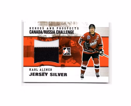 2009-10 ITG Heroes and Prospects Subway Series Jerseys Silver #CRM34 Karl Alzner (50-X39-CAPITALS)