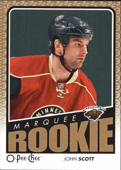 2009-10 O-Pee-Chee #528 John Scott RC (12-X55-NHLWILD)