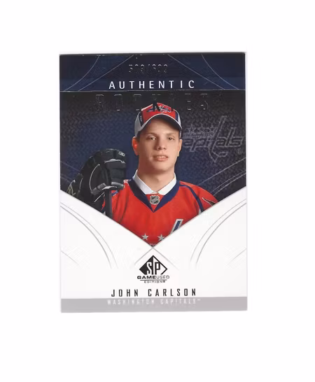 2009-10 SP Game Used #132 John Carlson RC (100-X125-CAPITALS)