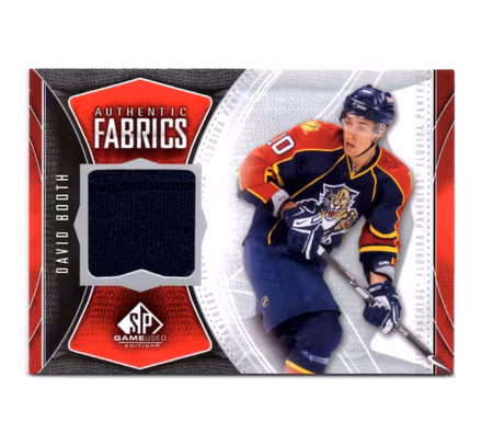 2009-10 SP Game Used Authentic Fabrics #AFBO David Booth (30-X37-NHLPANTHERS)
