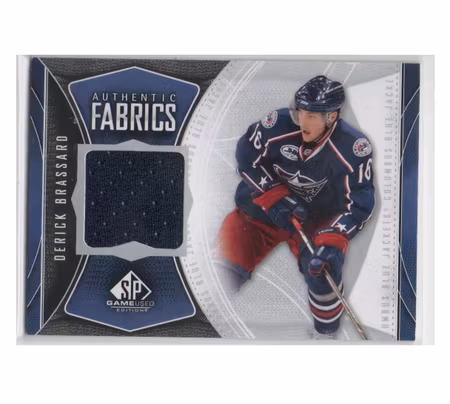 2009-10 SP Game Used Authentic Fabrics #AFDE Derick Brassard (30-X102-BLUEJACKETS)