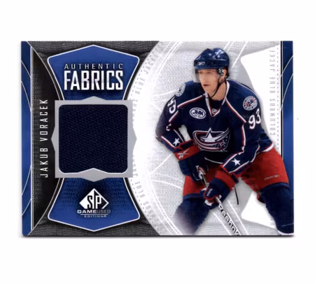 2009-10 SP Game Used Authentic Fabrics #AFJV Jakub Voracek (40-X80-BLUEJACKETS)