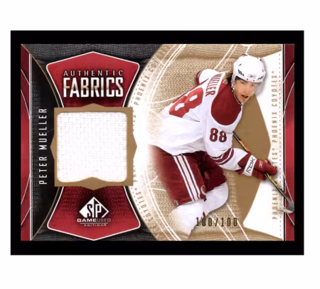 2009-10 SP Game Used Authentic Fabrics Gold #AFPM Peter Mueller (50-X85-COYOTES)
