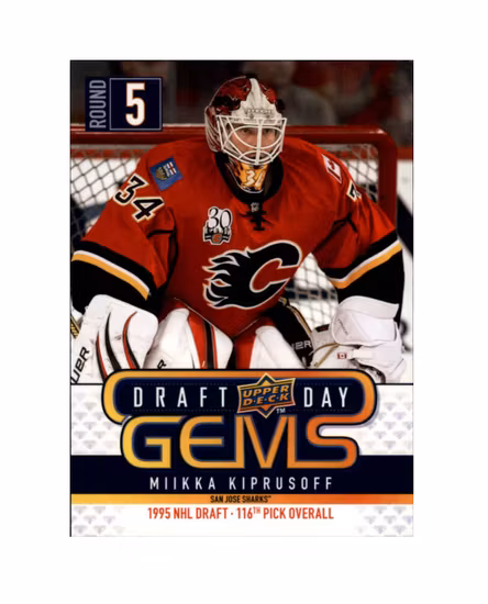 2009-10 Upper Deck Draft Day Gems #GEM24 Miikka Kiprusoff (10-X192-FLAMES)