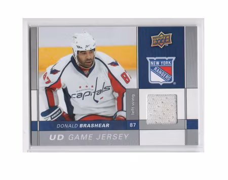 2009-10 Upper Deck Game Jerseys #GJDO Donald Brashear (25-X232-GAMEUSED-RANGERS)