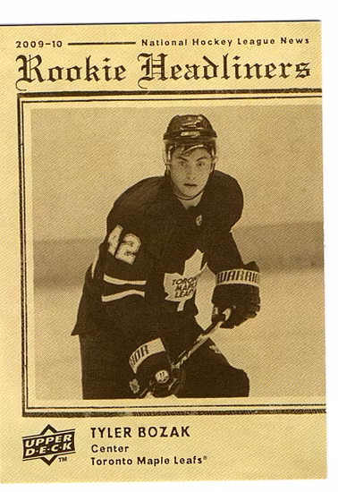 2009-10 Upper Deck Rookie Headliners #RH16 Tyler Bozak (15-X35-MAPLE LEAFS)