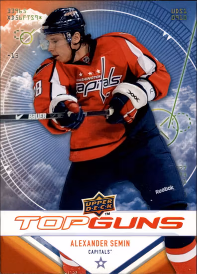 2009-10 Upper Deck Top Guns #TG1 Alexander Semin (10-X66-CAPITALS)