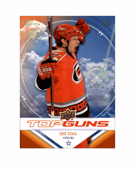 2009-10 Upper Deck Top Guns #TG4 Eric Staal (10-X188-HURRICANES)