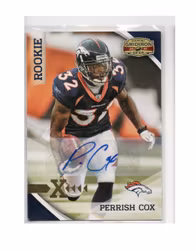 2010 Panini Gridiron Gear Autographs Gold X's #232 Perrish Cox (30-X201-NFLBRONCOS)