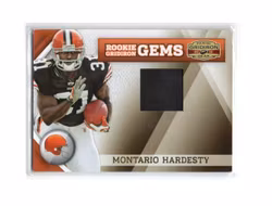 2010 Panini Gridiron Gear Rookie Gridiron Gems Jerseys #269 Montario Hardesty (40-X241-NFLBROWNS)