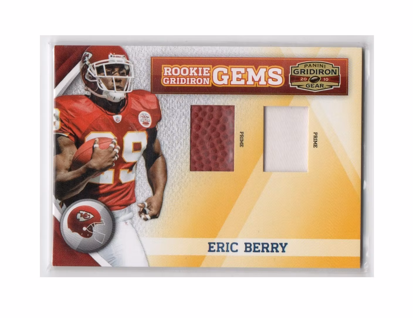 2010 Panini Gridiron Gear Rookie Gridiron Gems Jerseys Combos Prime #254 Eric Berry (50-X200-NFLCHIEFS)