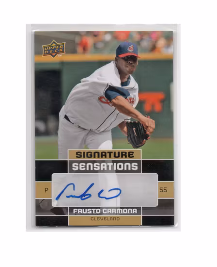 2010 Upper Deck Signature Sensations #FC Fausto Carmona (30-X252-MLBGUARDIANS)