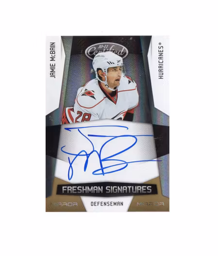 2010-11 Certified Mirror Gold #175 Jamie McBain AU (60-X44-HURRICANES)