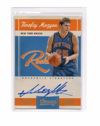 2010-11 Classics #180 Timofey Mozgov AU RC (50-X248-NBAKNICKS)