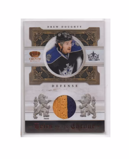 2010-11 Crown Royale Heirs to the Throne Materials Prime #DD Drew Doughty (100-X212-NHLKINGS)