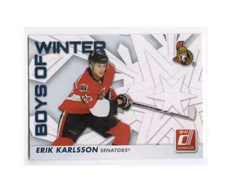 2010-11 Donruss Boys of Winter #16 Erik Karlsson (20-X158-SENATORS)