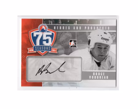 2010-11 ITG Heroes and Prospects AHL 75th Anniversary Autographs #AHLAABB Bruce Boudreau (100-X221-OTHER)