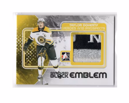 2010-11 ITG Heroes and Prospects Game Used Emblems Black #M46 Taylor Doherty (100-X147-OTHERS)