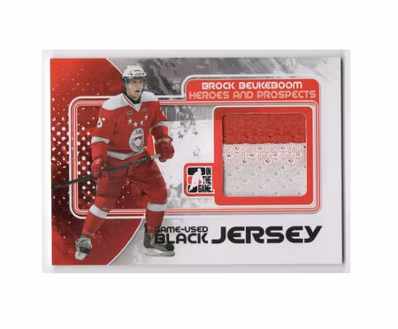 2010-11 ITG Heroes and Prospects Game Used Jerseys Black #M06 Brock Beukeboom (40-X159-OTHERS)