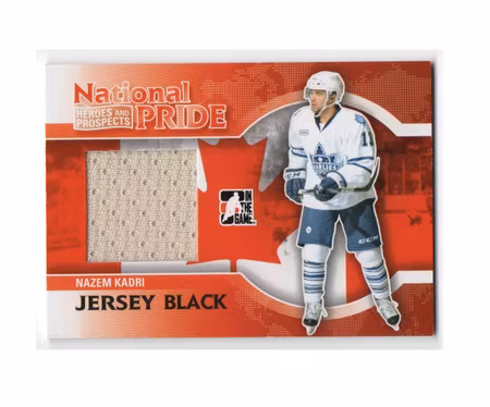 2010-11 ITG Heroes and Prospects National Pride Jerseys Black #NATP06 Nazem Kadri (60-X147-MAPLE LEAFS)