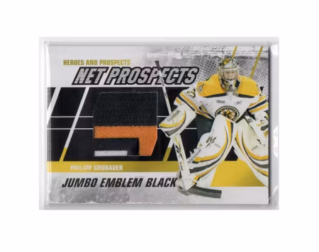 2010-11 ITG Heroes and Prospects Net Prospects Emblems Black #NPM09 Philipp Grubauer (150-X222-OTHERS)