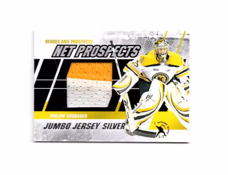 2010-11 ITG Heroes and Prospects Net Prospects Jerseys Silver Spring Expo #NPM09 Philipp Grubauer (100-X87-CAPITALS)