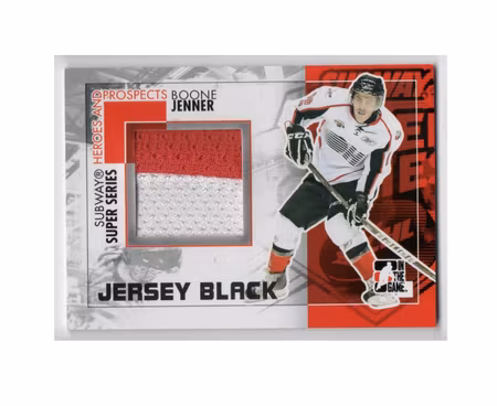 2010-11 ITG Heroes and Prospects Subway Series Jumbo Jerseys Black #SSM06 Boone Jenner (40-X157-OTHERS)