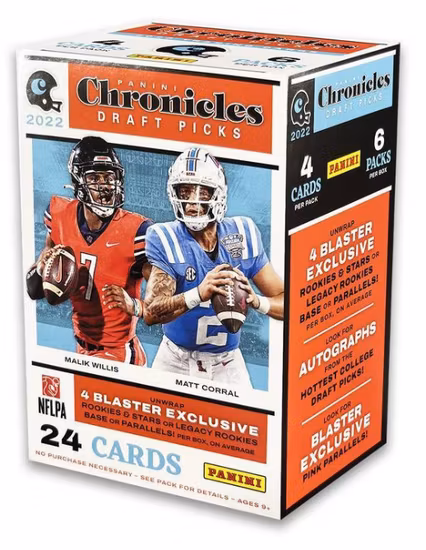 2022 Panini NFL Chronicles Draft Picks Football (Blaster Box)