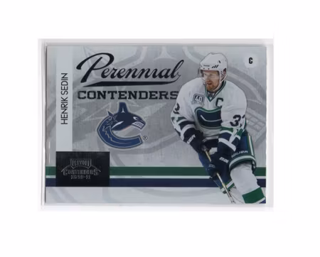 2010-11 Playoff Contenders Perennial Contenders #7 Henrik Sedin (15-X14-CANUCKS)