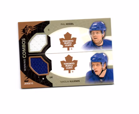 2010-11 SPx Winning Combos #WCKK Phil Kessel Nikolai Kulemin (50-19x7-MAPLE LEAFS)