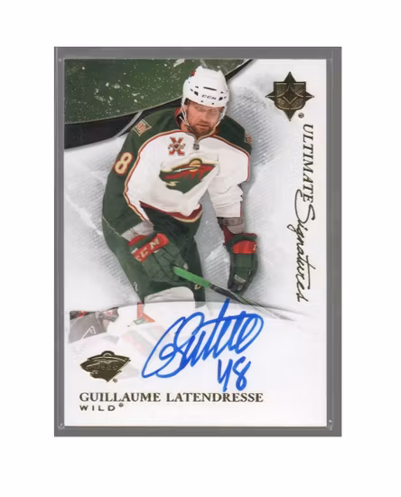 2010-11 Ultimate Collection Ultimate Signatures #USGU Guillaume Latendresse (40-X198-NHLWILD)