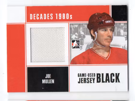 2010-11 ITG Decades 1980s Game Used Jerseys Black #M36 Joe Mullen (50-X327-FLAMES)