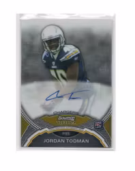 2011 Bowman Sterling #BSAJT Jordan Todman AU (30-X23-NFLCHARGERS)