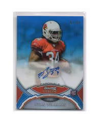 2011 Bowman Sterling Blue Refractors #BSARW Ryan Williams AU (40-X241-NFLCARDINALS)
