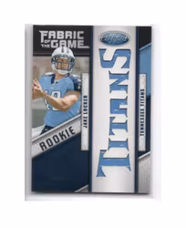 2011 Certified Rookie Fabric of the Game Team Die Cut #18 Jake Locker (40-X246-NFLTITANS)