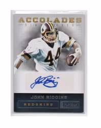 2011 Panini Playbook Accolades Signatures #55 John Riggins (300-X247-NFLREDSKINS)