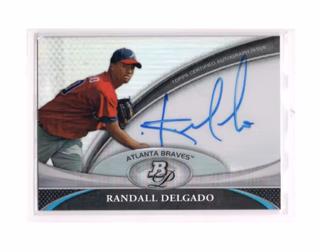 2011 Bowman Platinum Prospect Autograph Refractors #RDE Randall Delgado (30-X248-MLBBRAVES)